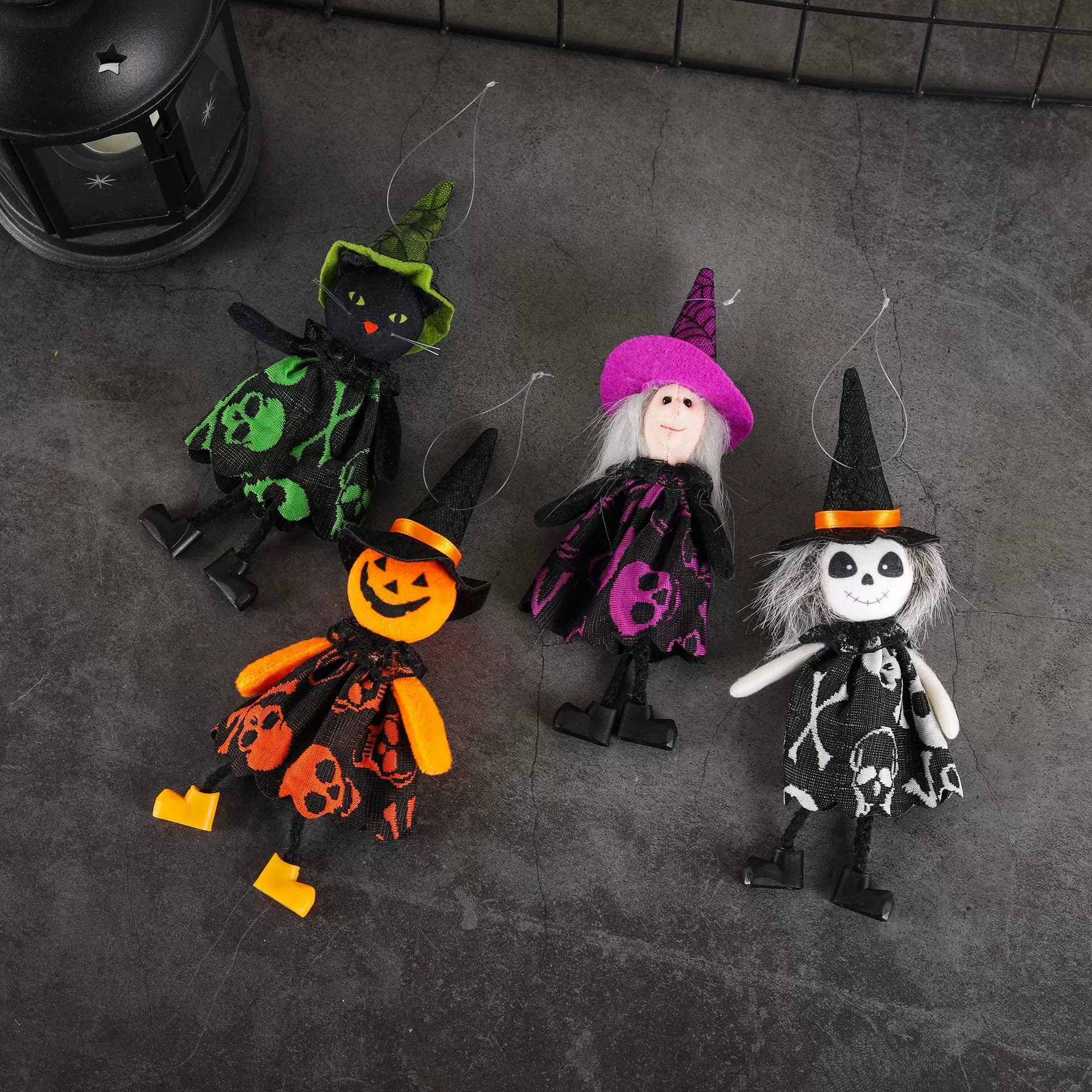 Rubbyoo 4pcs Halloween Ornaments - Magic Series Craft | Halloween Yard Decor | Holiday Celebration Art  - image 2