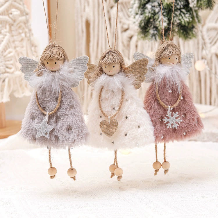 Rubbyoo 3 Pcs Angel Doll Pendants - Little Angel | Nice Party Decoration | Cristmas Tree Hanging  - Angel Collection - image 1