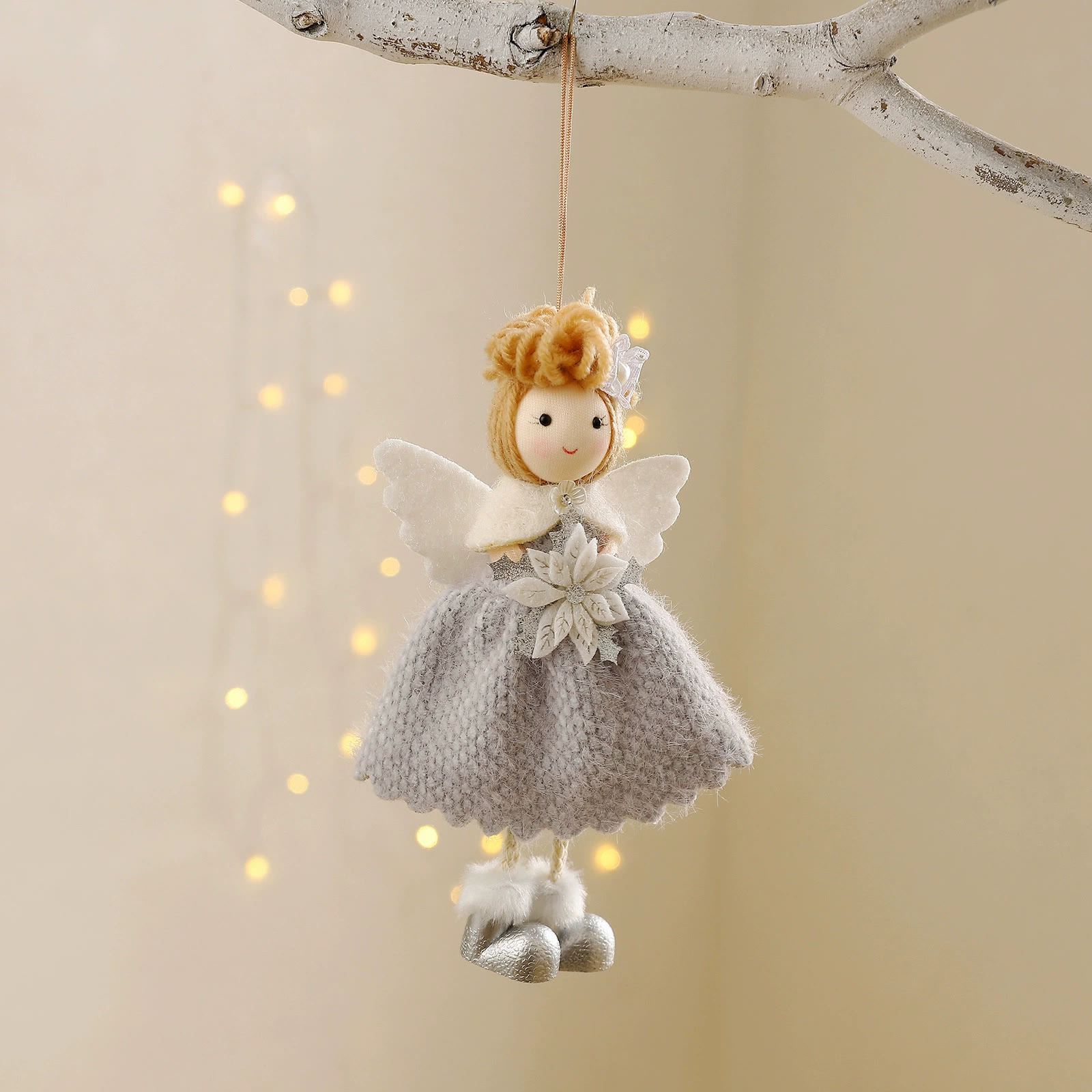 Rubbyoo 3 Pcs Angel Christmas Pendants - Snowflake Princess | Christmas Hanging Decor | Unique Birthday Gift For Kids - Blue - image 4