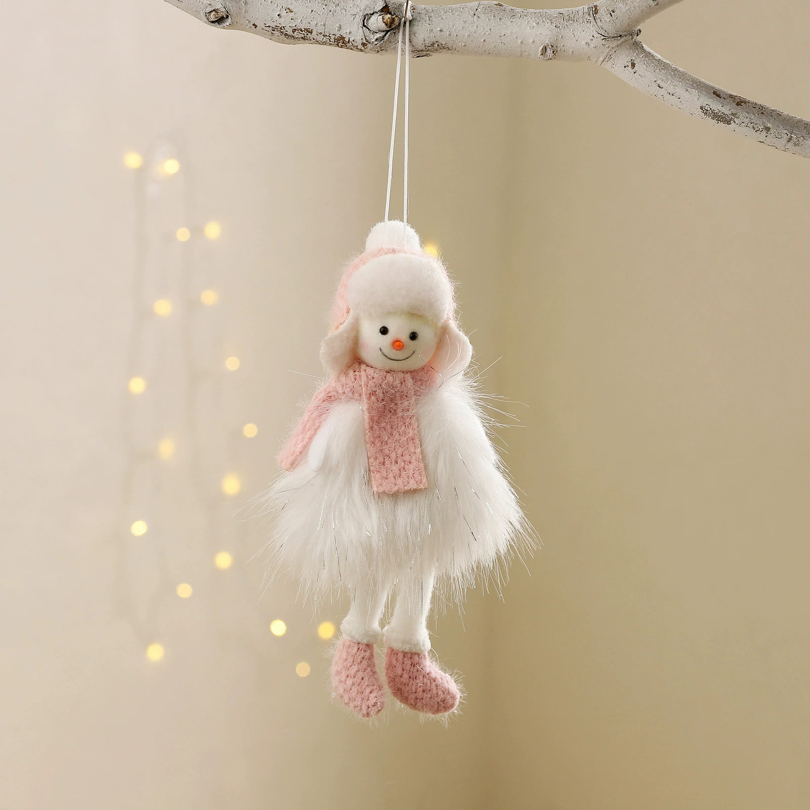 Rubbyoo 3 Pcs Christmas tree Pendants - Adorable Snowman | Festival Home Decorations | Christmas Window Hanging - Snowman B - image 3