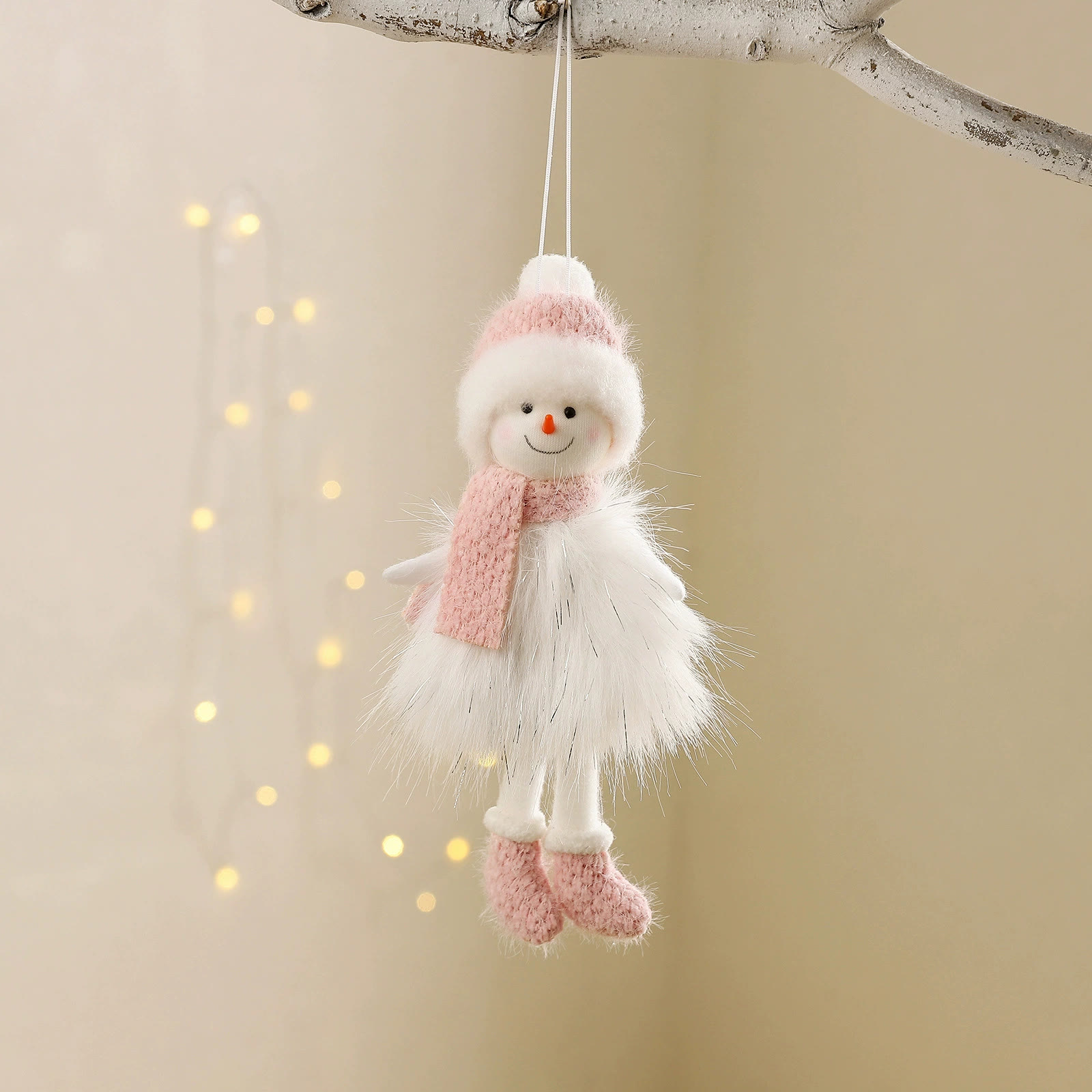 Rubbyoo 3 Pcs Christmas tree Pendants - Adorable Snowman | Festival Home Decorations | Christmas Window Hanging - Snowman C - image 4