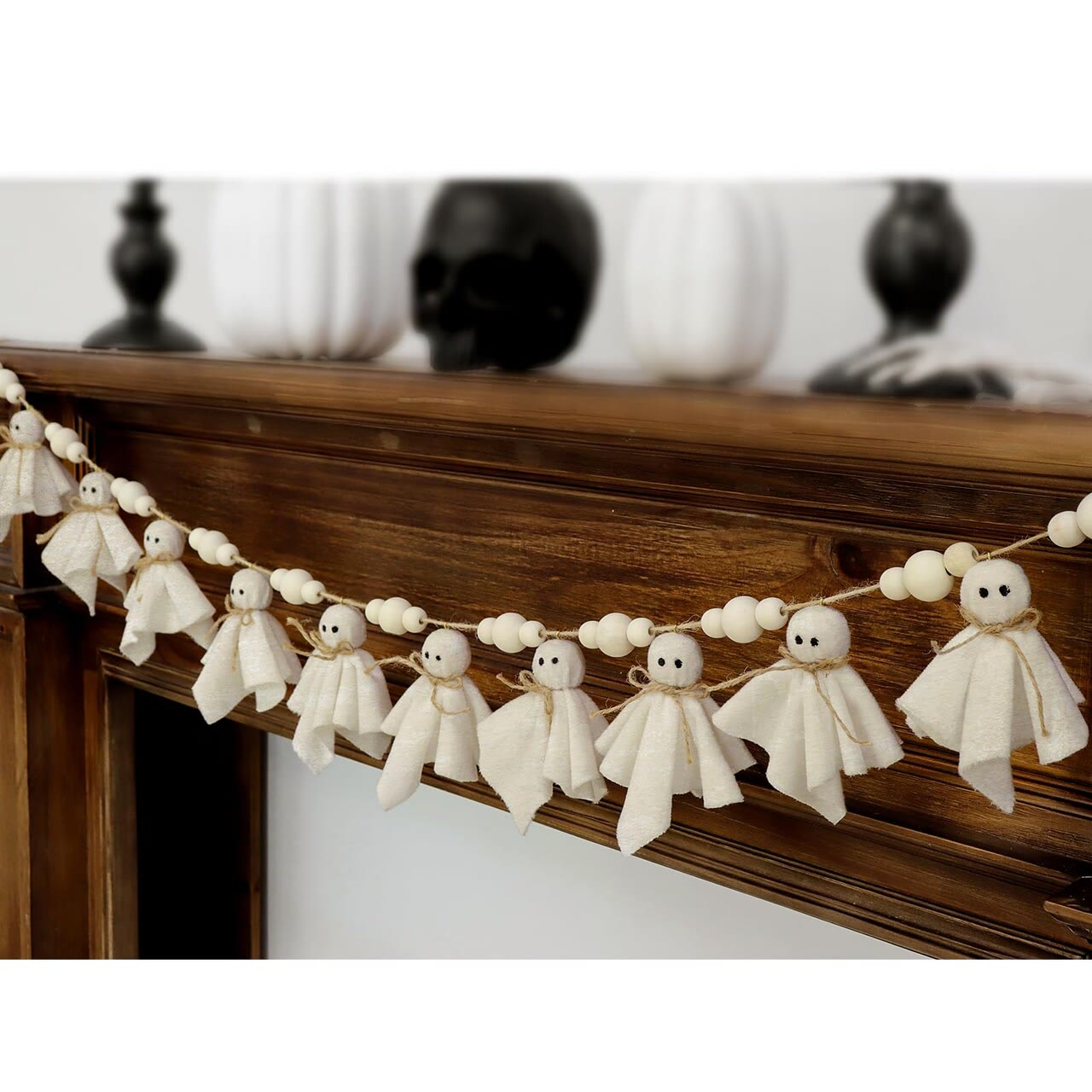 Rubbyoo 16pcs Halloween Ghost Ornaments - Halloween Home Party Decor | Unique Yard Tree Hanging  - image 4