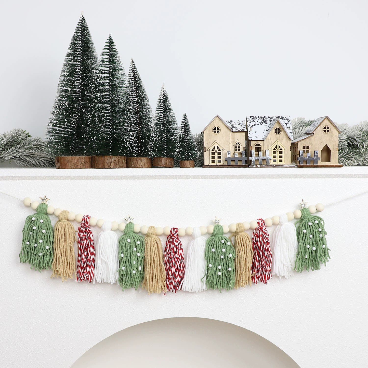 Rubbyoo Boho Christmas Hanging Decoration - Christmas Mantel Decor | Unique Festive Gift Craft  - image 3