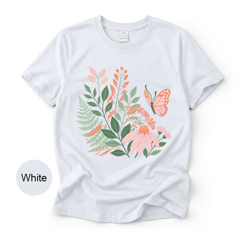 Rubbyoo Wonderful Garden  Graphic Tee  - Chic Botanical & Floral Motif  | Teacher's Sophisticated Outfit - image 1