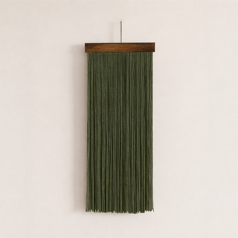 Rubbyoo Bohemian Tassel Decorariton  - Versatile Wall Hhanging | Scandinavian Art Craft  - Dark green - image 5