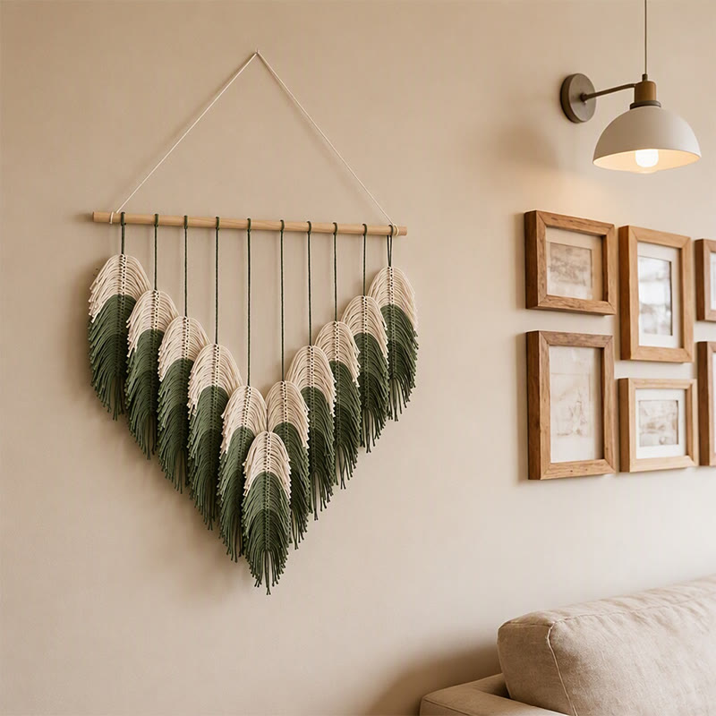 Rubbyoo Boho Macrame Wall Tapestry - Modern Home Hanging Decor | Unique Woven Wall Art  - image 3