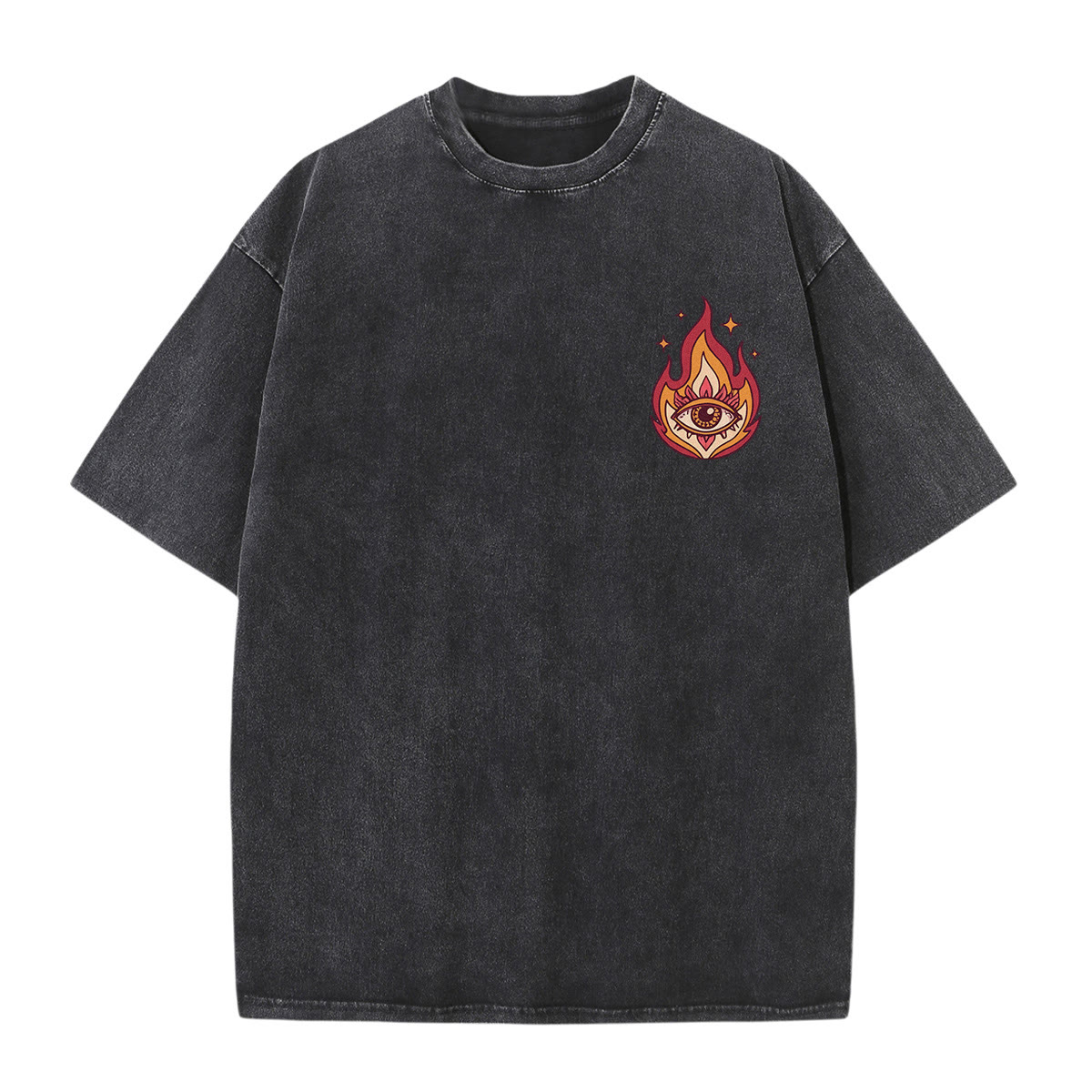 Rubbyoo"i Lit The Quiet And The Darkness Danced" Double Sided Unisex Washed T-shirt - image 2
