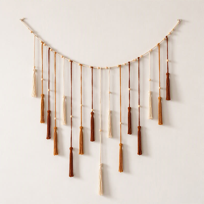Rubbyoo Delicate Tassel Ornament - Decorative Nursery Decor | Modern Macrame Tapestry  - image 3
