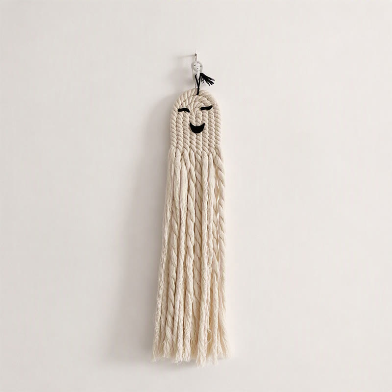 Rubbyoo Macrame Halloween Ghost Decor - Creative Outdoor Hanging | Nice For Halloween Party  - Ghost C - image 9