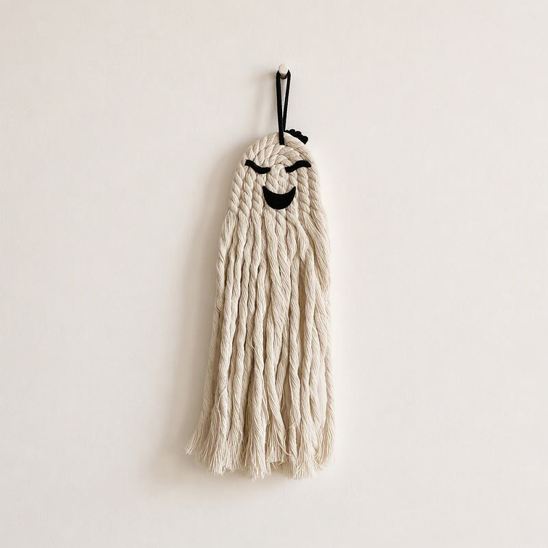 Rubbyoo Macrame Halloween Ghost Decor - Creative Outdoor Hanging | Nice For Halloween Party  - Ghost B - image 13