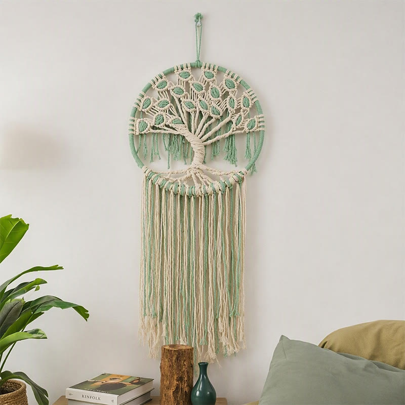 Rubbyoo Macrame Tree Of Life Hanging - Perfect Housewarming Gift | Spiritual Botanical Wall Art  - Tapestry B - image 2