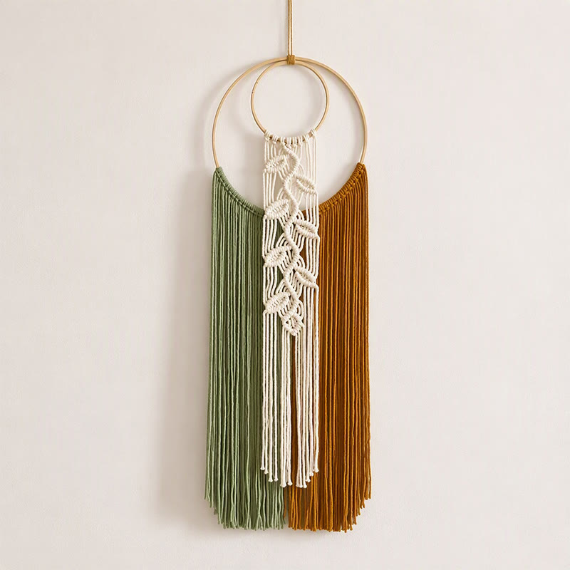 Rubbyoo Macrame Hoop Wall Hanging - Colourful Boho Room Decor | Nice Housewarming Gift  - Tapestry D - image 4