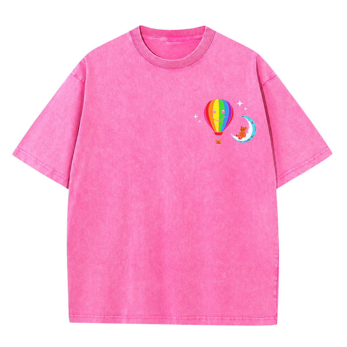 Rubbyoo Step Right Up  Double Sided Unisex Washed T-shirt Whimsical Graphic Tee  - image 2
