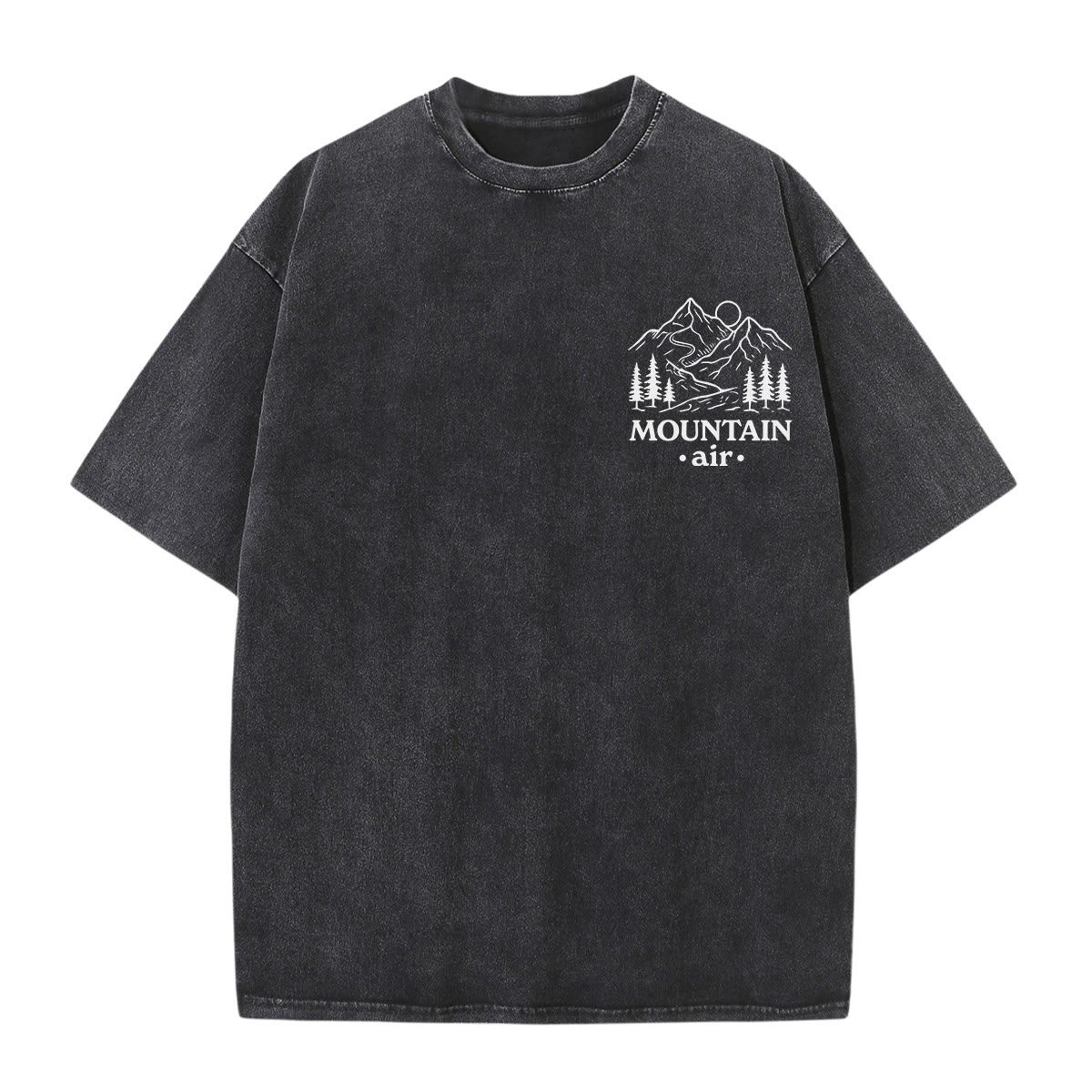 Rubbyoo Take Me To The Mountain Air  Double Sided Unisex Washed T-shirt Back-to-School Outfits - image 2