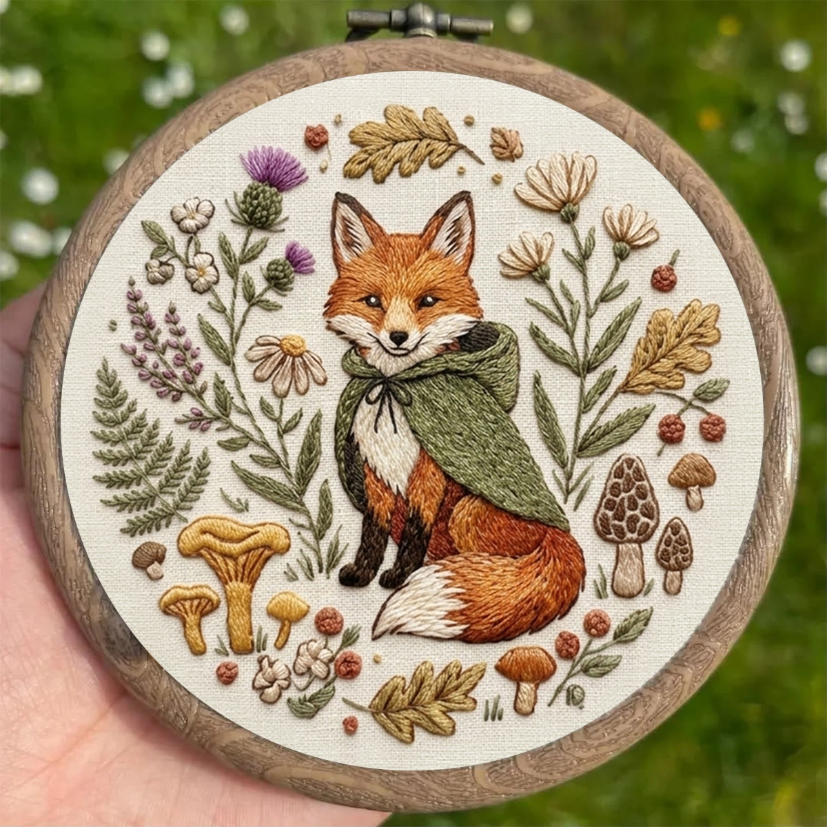 Rubbyoo Embroidery Kit - Fox In The Woodland | Fall Forest-themed Decor | Easy Sewing Perfect For New Hobby  - image 3