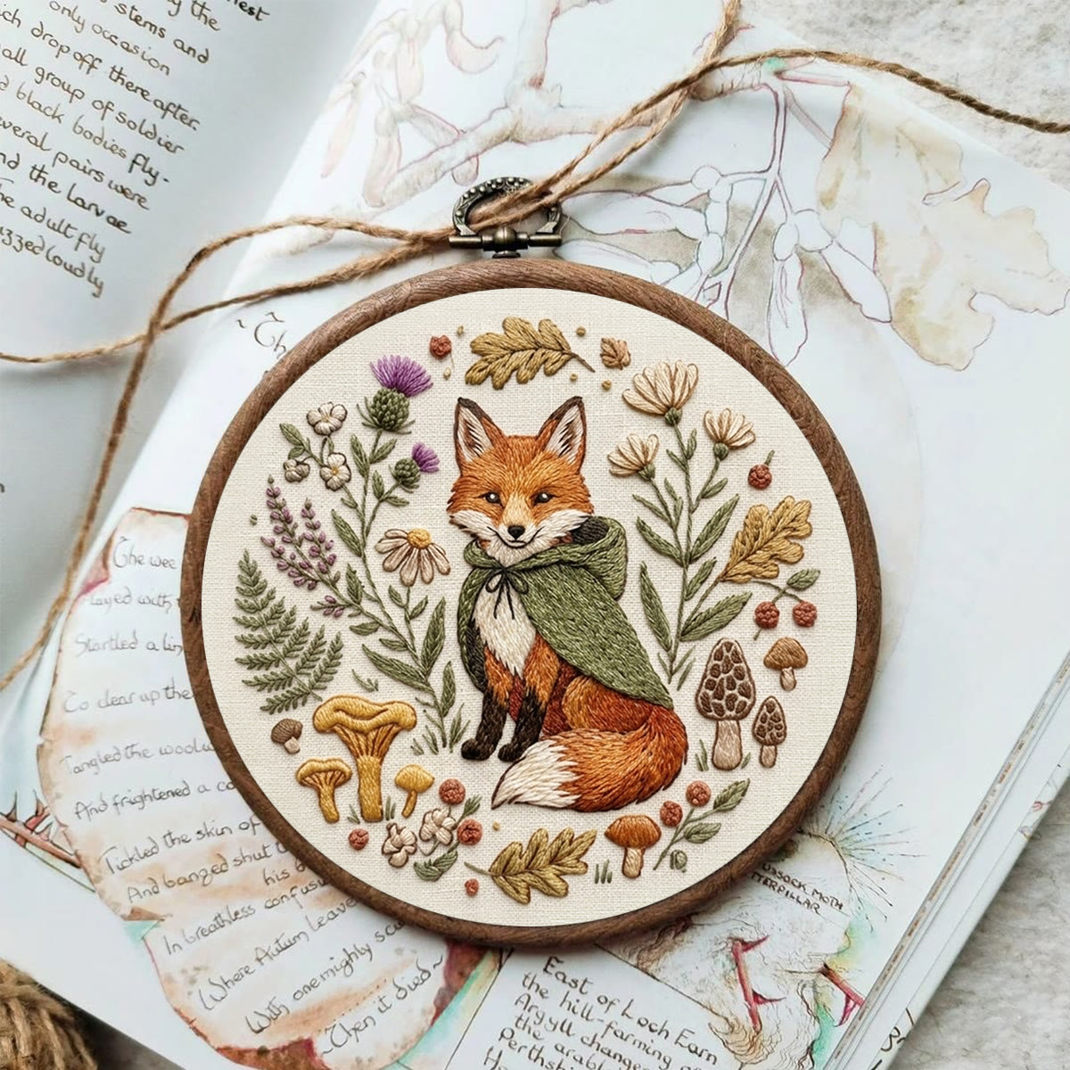 Rubbyoo Embroidery Kit - Fox In The Woodland | Fall Forest-themed Decor | Easy Sewing Perfect For New Hobby  - image 8