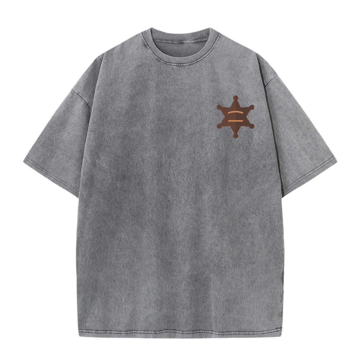 Rubbyoo Dead Or Alive Double Sided Unisex Washed T-shirt Stylish Halloween Look - image 17