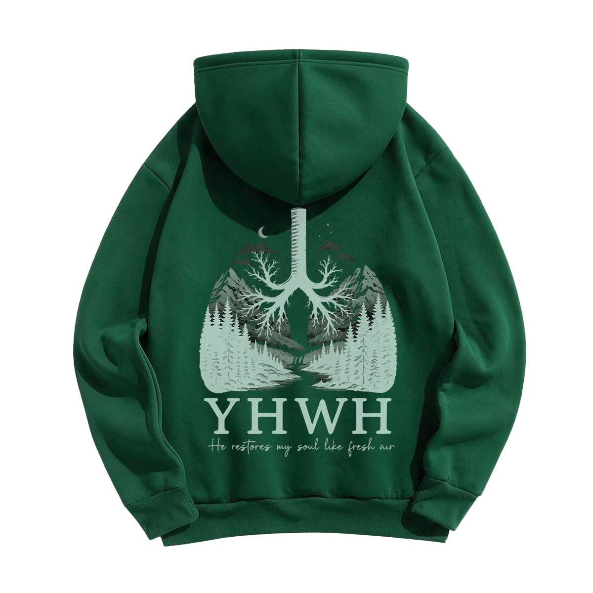 Rubbyoo He Restores My Soul Like Fresh Air YHWH Unisex Hoodie - image 21