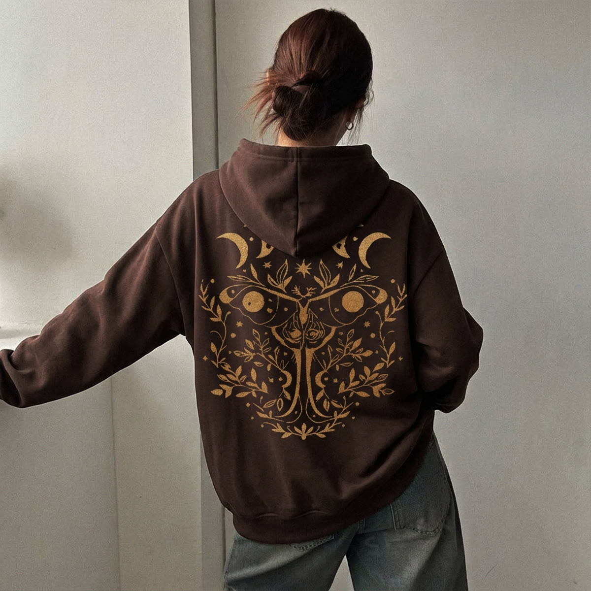 Rubbyoo  Celestial Moth Unisex Hoodie  - image 2