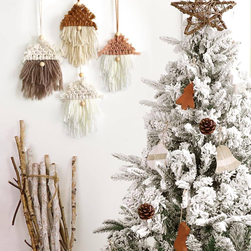 Rubbyoo Boho Christmas Decoration - Handmade Knitted Scandinavian Gnome | Holiday Home Ornament - image 7