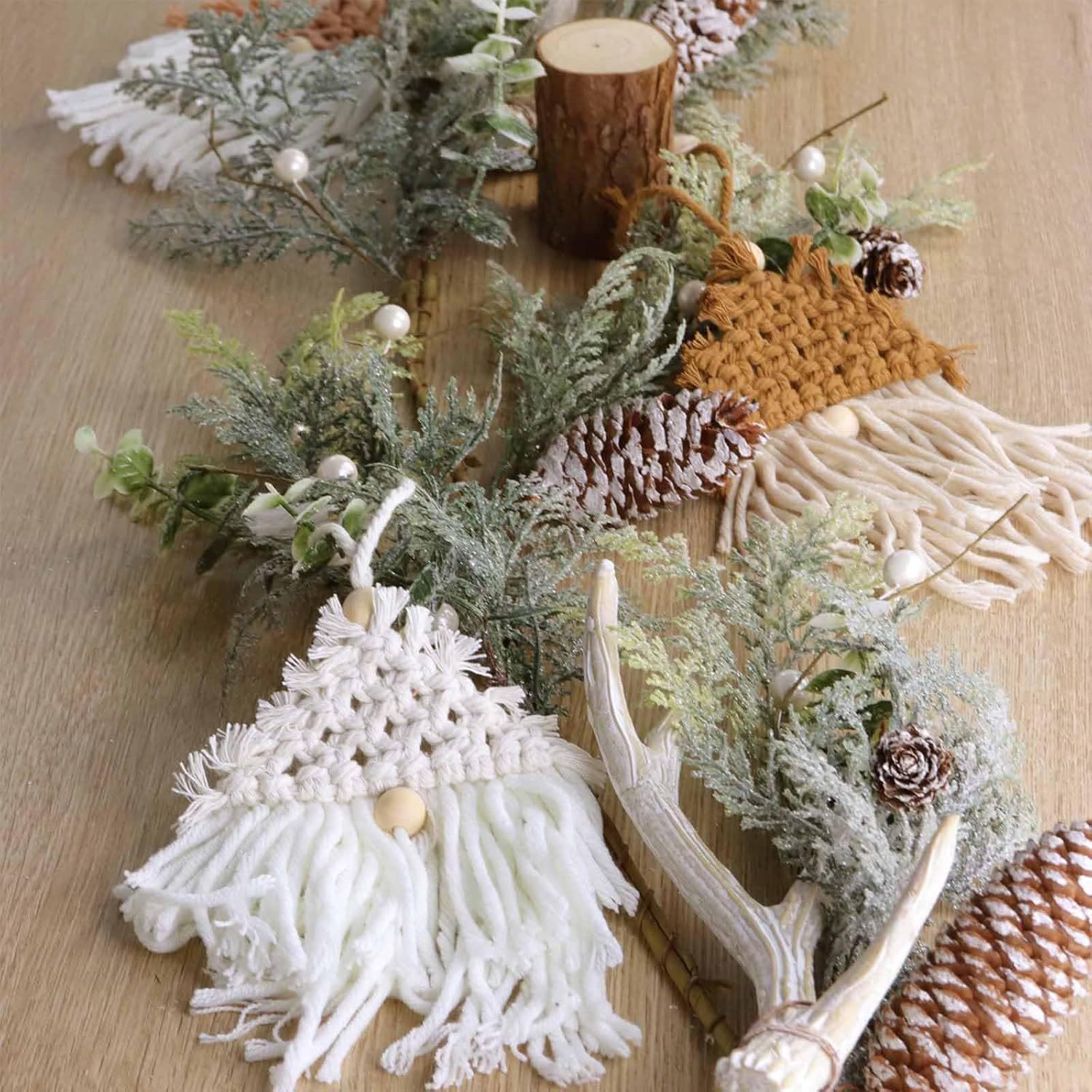Rubbyoo Boho Christmas Decoration - Handmade Knitted Scandinavian Gnome | Holiday Home Ornament - image 8