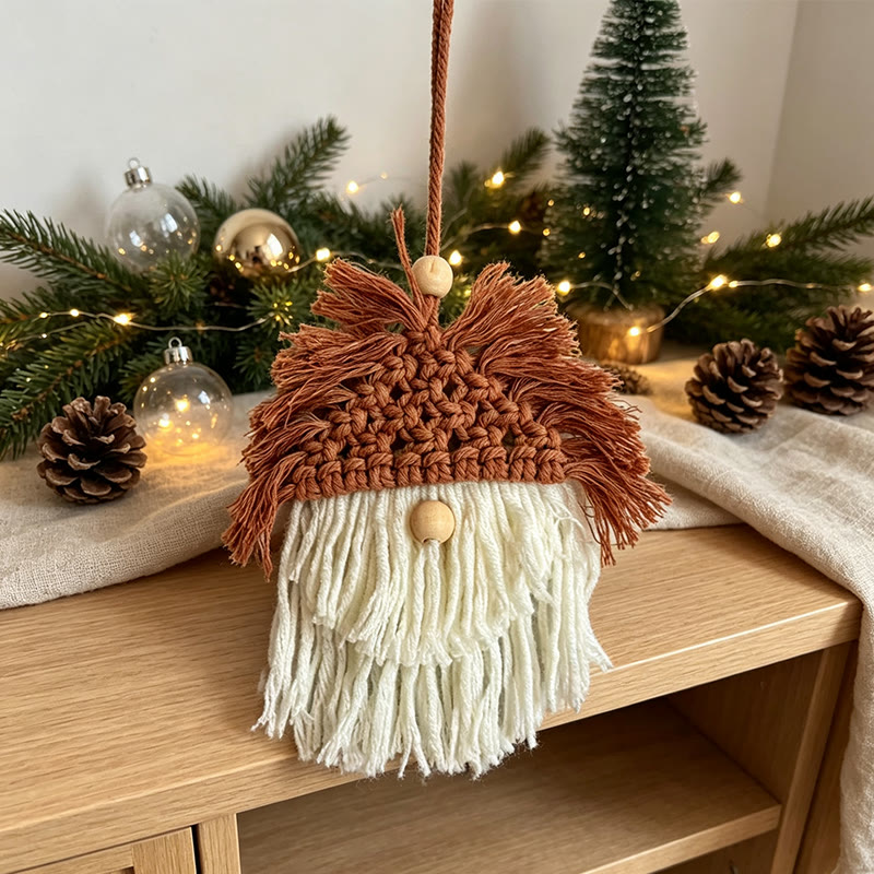 Rubbyoo Boho Christmas Decoration - Handmade Knitted Scandinavian Gnome | Holiday Home Ornament - image 6