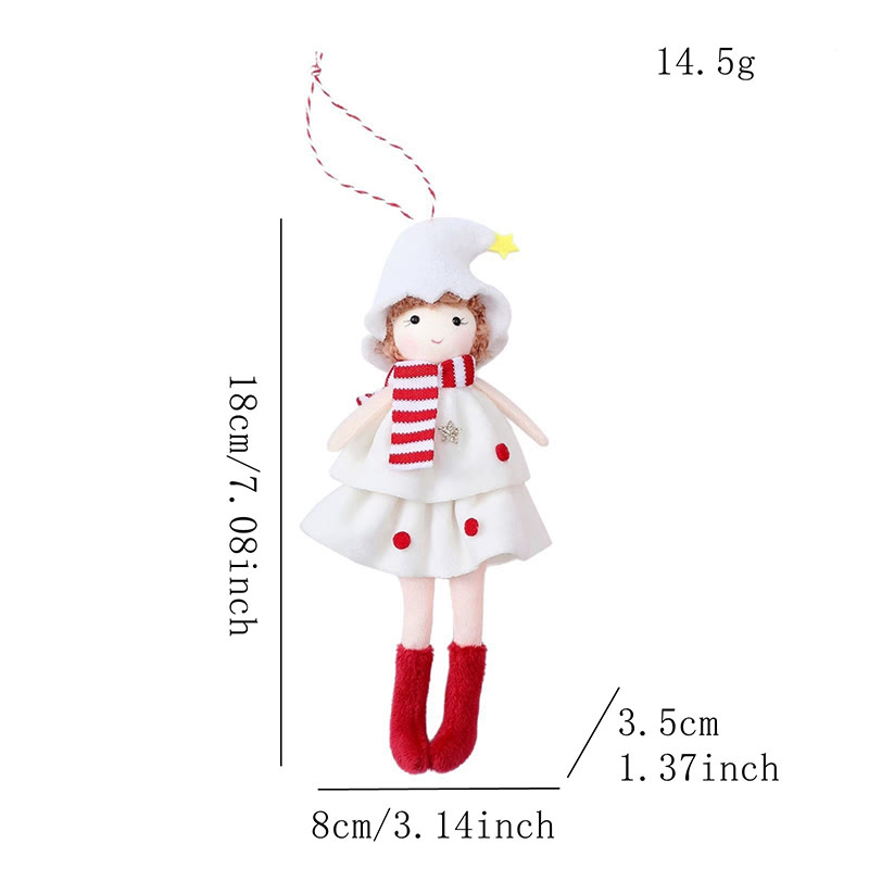 Rubbyoo 4pcs Christmas Cake Dress Girls - Christmas Angel Pendant | Marry Christmas Art Craft  - image 7