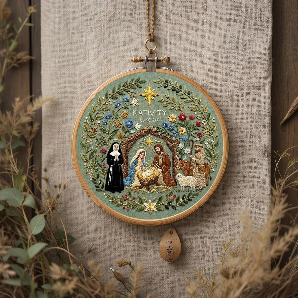 Rubbyoo Embroidery Kit -  The Birth of Jesus | Bible Verse Theme Handicraft | DIY Religious Christmas Gift - image 8