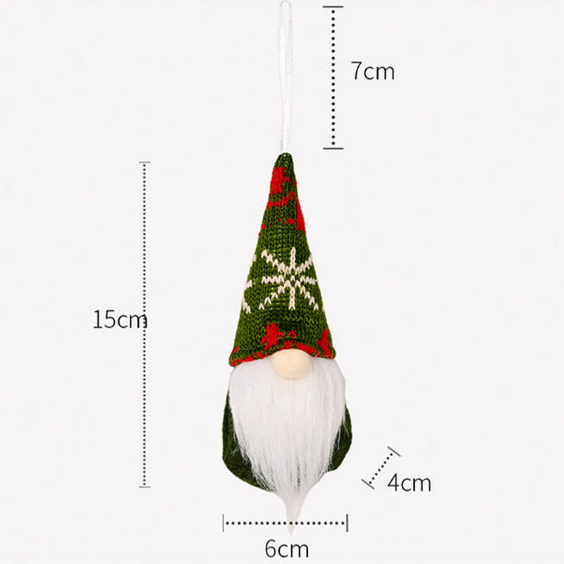 Rubbyoo 3 Pcs Gnomes Ornaments - Christmas Colourful Plush Doll | Adorable Xmas Tree Decor  - image 8