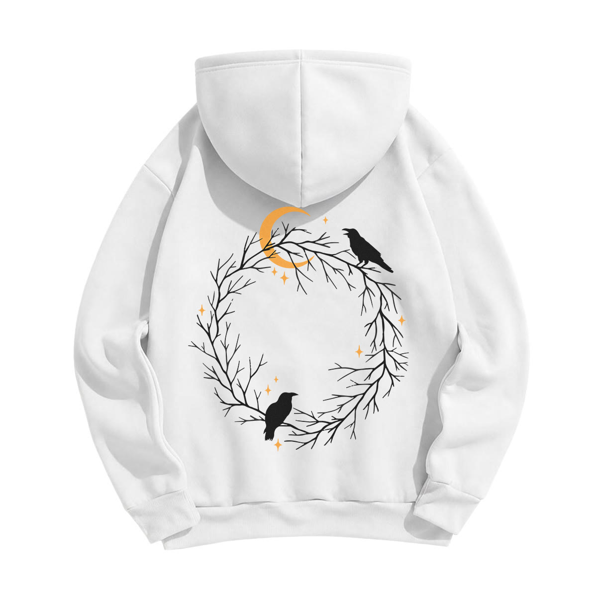 Rubbyoo Gothic Crow & Moonlight Motif Unisex Hoodie  - image 9