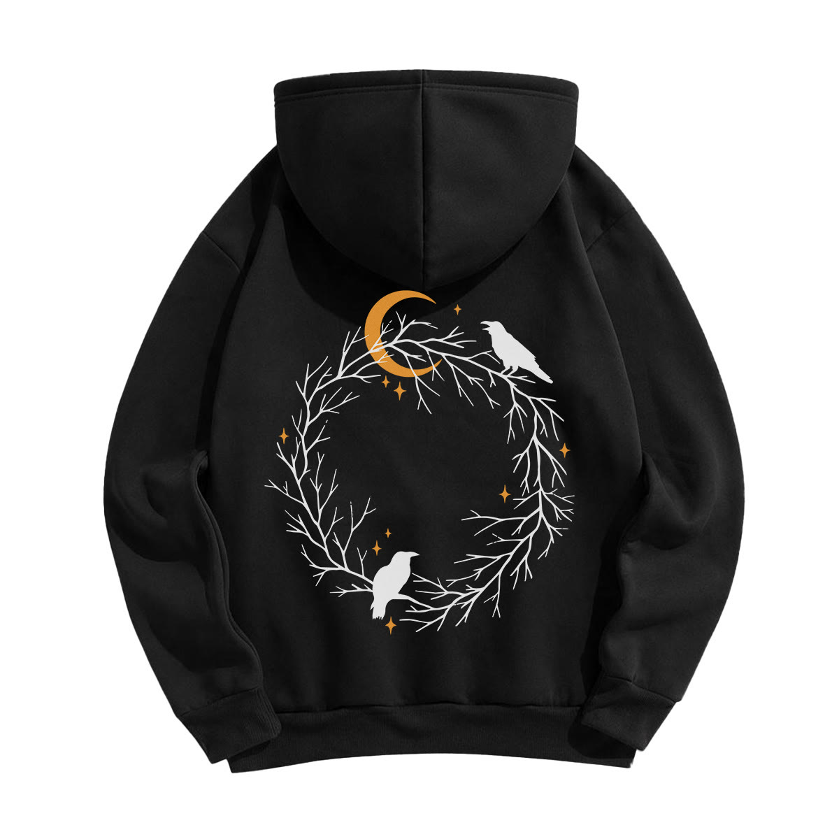 Rubbyoo Gothic Crow & Moonlight Motif Unisex Hoodie  - image 6