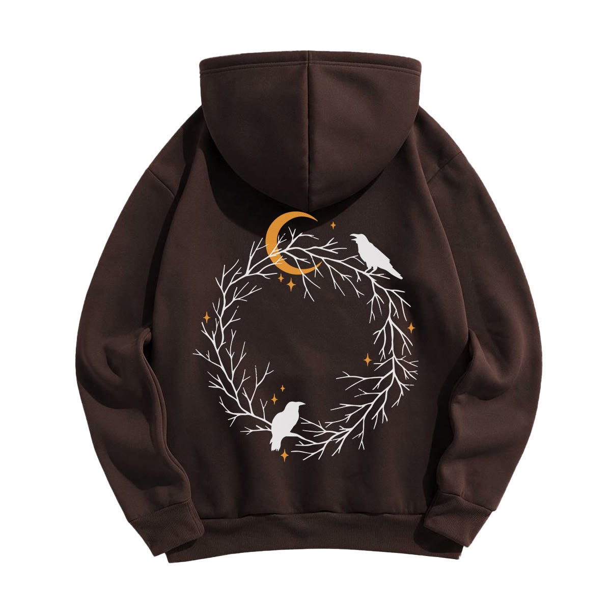Rubbyoo Gothic Crow & Moonlight Motif Unisex Hoodie  - image 12