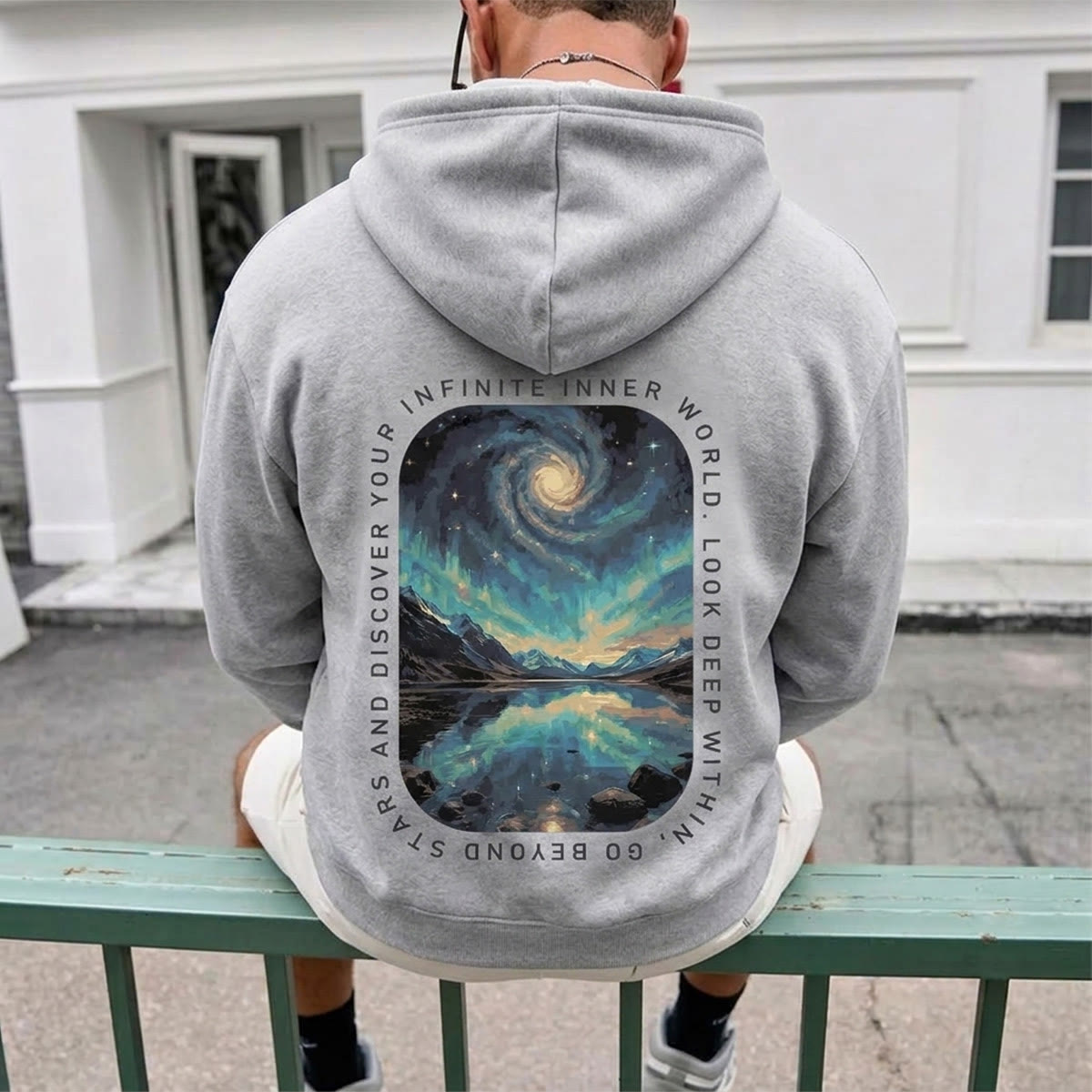 Rubbyoo Go Beyond Stars And Discover Your Infinite Inner World Unisex Hoodie  - image 2
