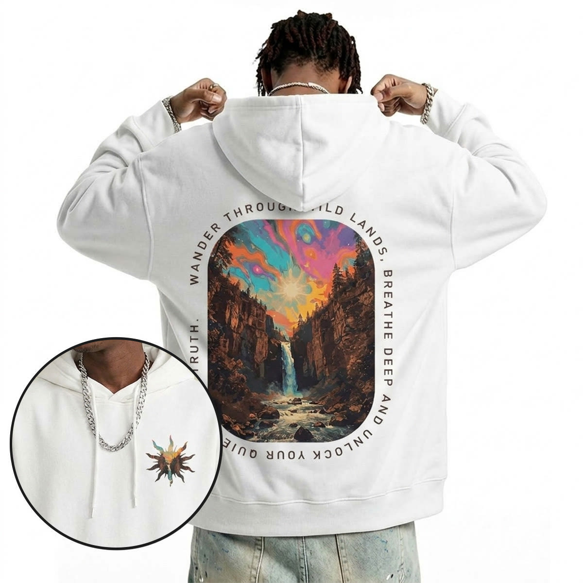 Rubbyoo Wander Through Wild Lands Unisex Hoodie  - image 4