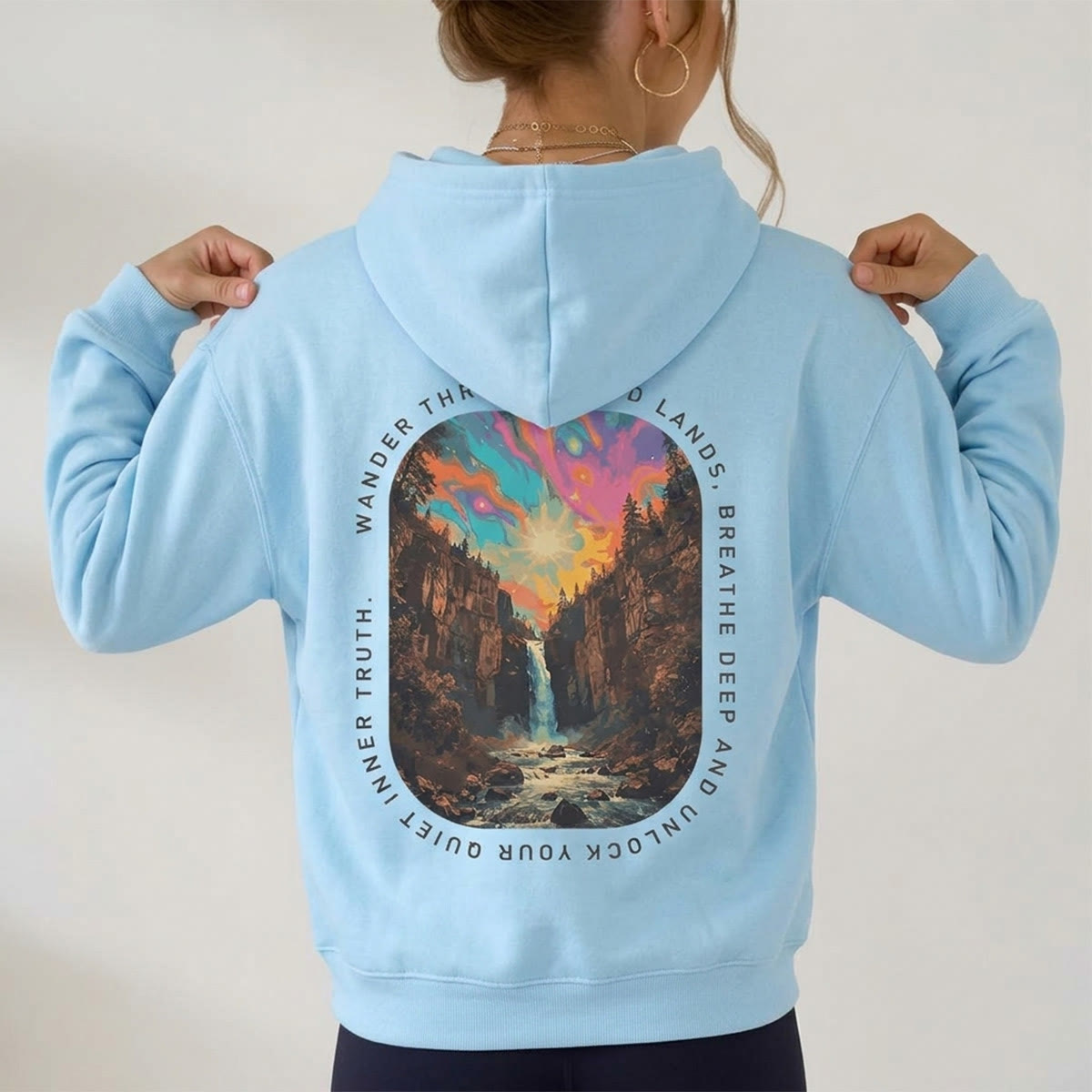 Rubbyoo Wander Through Wild Lands Unisex Hoodie  - image 3