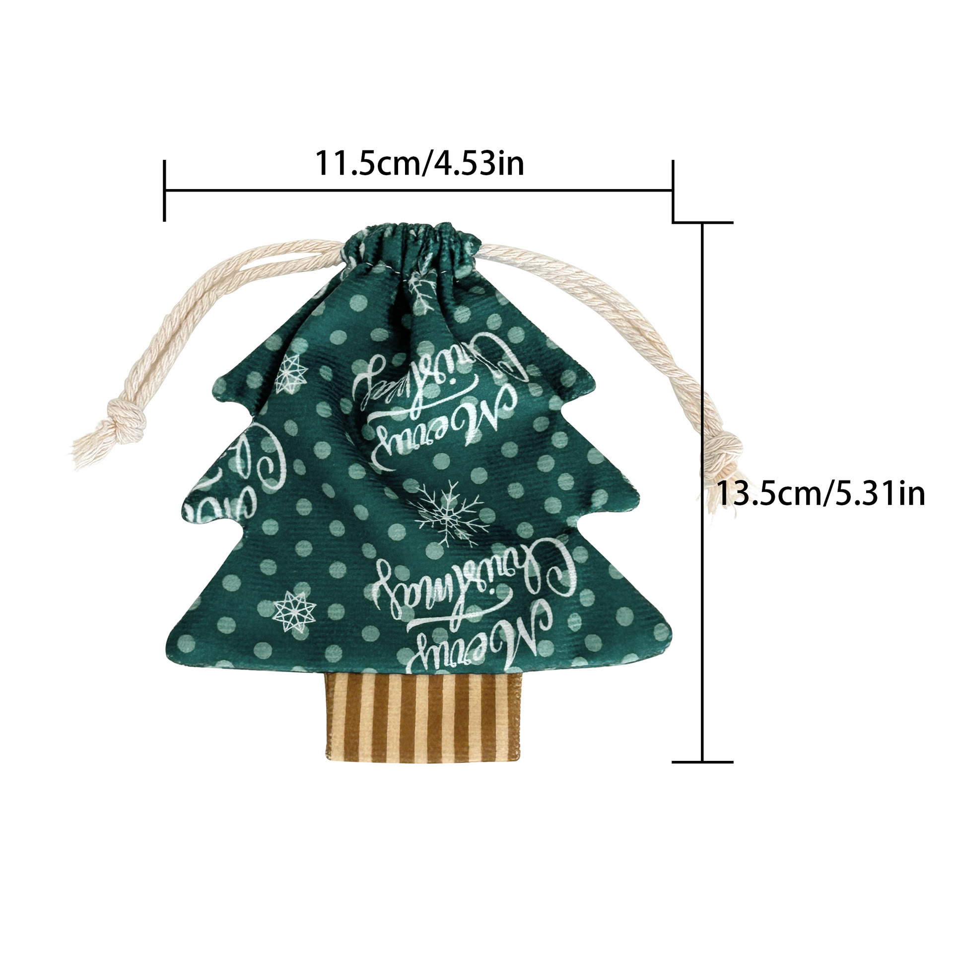 Rubbyoo Christmas Tree String Draw Bags - Festive Fireplace Decor | Perfect For Holiday Gift - B - S - image 5