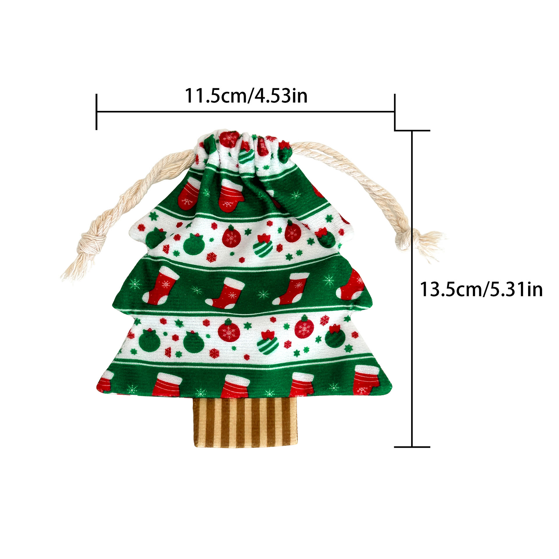 Rubbyoo Christmas Tree String Draw Bags - Festive Fireplace Decor | Perfect For Holiday Gift - C - S - image 6