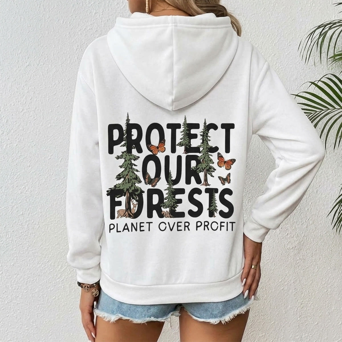 Rubbyoo Protect Our Forests Unisex Hoodie  - image 4