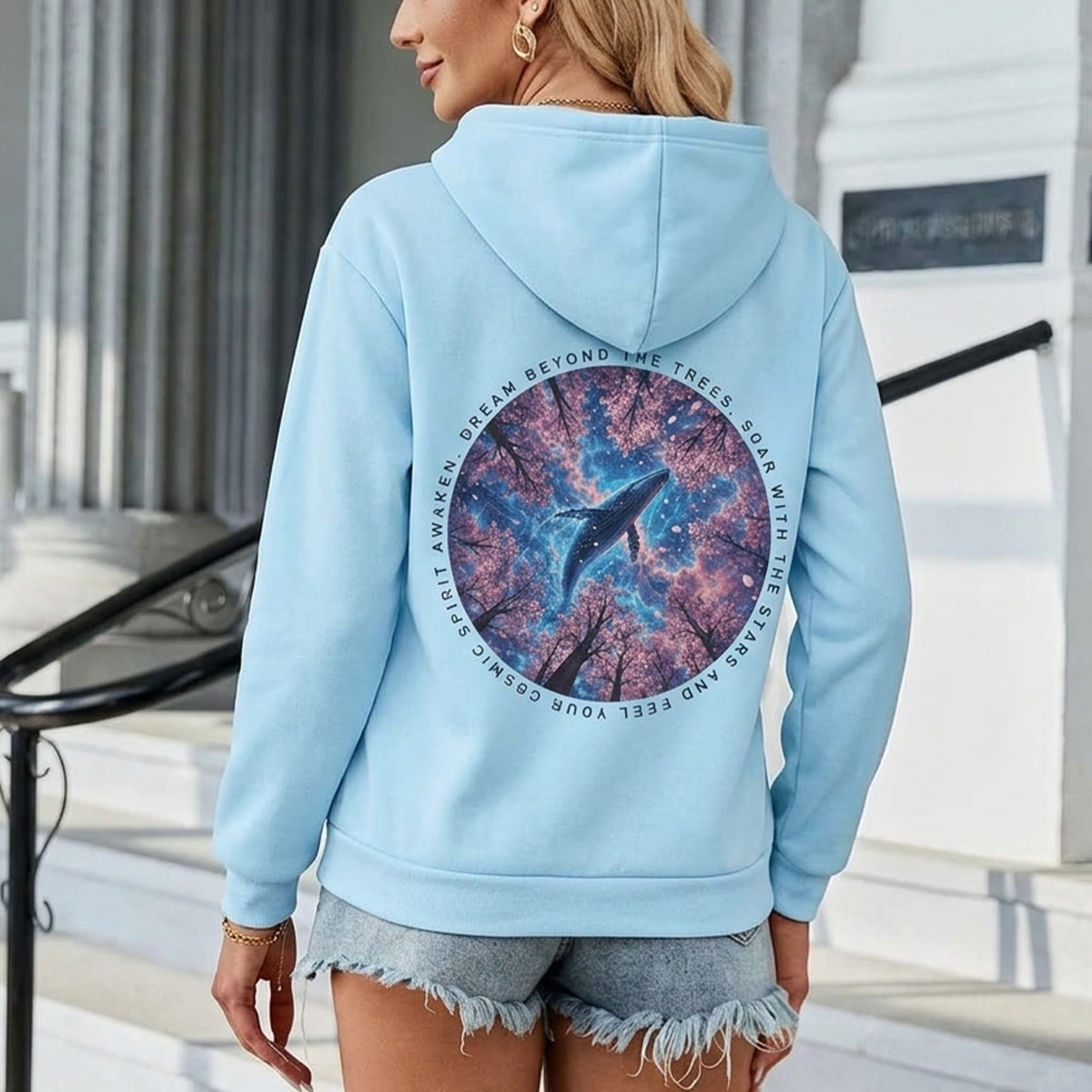 Rubbyoo Soar With The Stars Unisex Hoodie - image 3