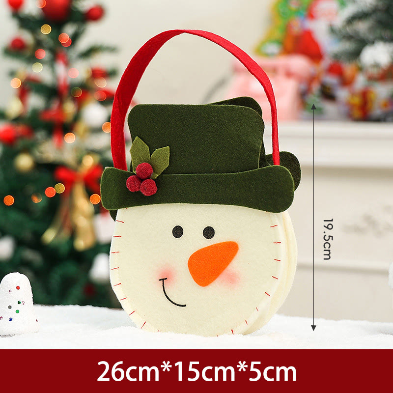 Rubbyoo Christmas Eve Handbag - Xmas Apple & Candy Bag | Perfect Holiday Gift Craft - Snowman - image 5