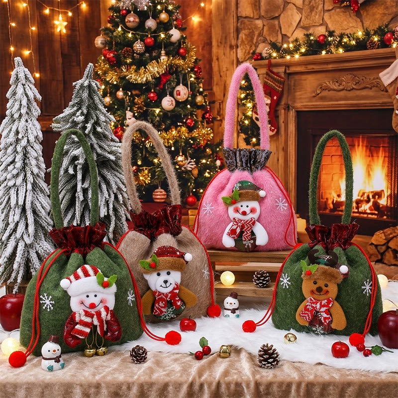Rubbyoo Plush Christmas Apple Bag - Special Christmas Handbag | Personalized Festive Sack | Nice Holiday Gift - image 1