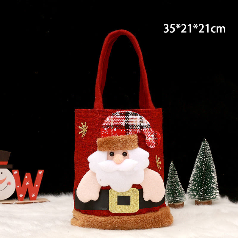 Rubbyoo Adorable Christmas Gift Bag - Creative Christmas Craft | Reusable Holiday Present Bag - Santa Claus - image 5
