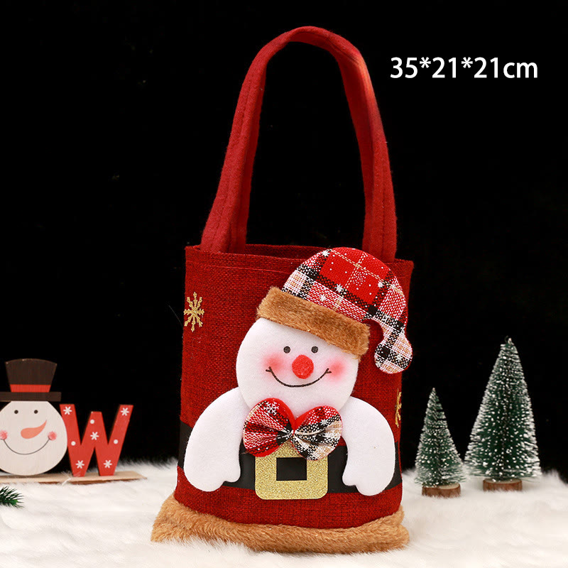 Rubbyoo Adorable Christmas Gift Bag - Creative Christmas Craft | Reusable Holiday Present Bag - Snowman - image 8