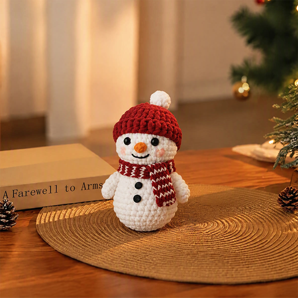 Diy Handmade Christmas Snowman Crochet Kit - Unique Decorative Keychain | Christmas Tree Hanging Ornament - image 6
