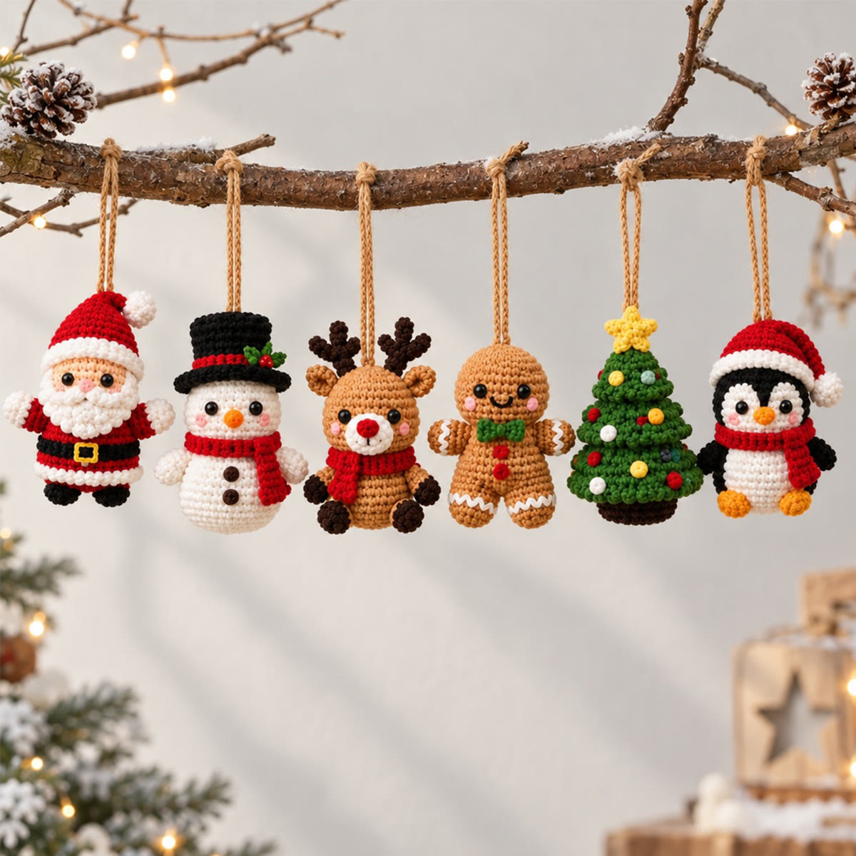Diy Handmade Festive Ornaments Crochet Kit - Christmas Party Home Decor | Perfect Gift For Handmade Beginners - image 2