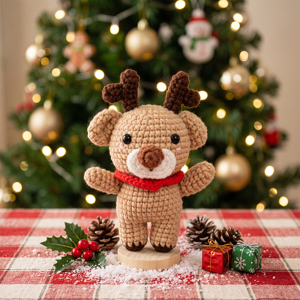 Rubbyoo Vintage Christmas Tree Ornament - Diy Crochet Xmas Hanging | Festive Holiday Home  Accent - image 3