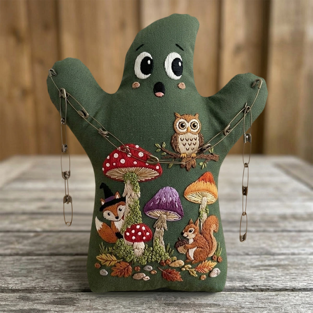 Rubbyoo Ghost Embroidery Kit - Halloween Forest Club | Holiday Nursery Room Decor | Ideal Sewing Craft For Nature Lovers - image 3