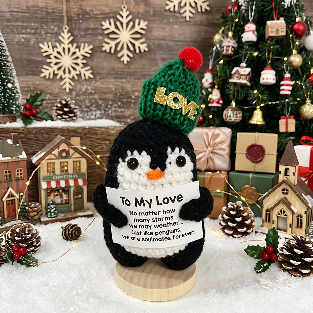 Rubbyoo Lovely Christmas Doll - Handmade Festive Crochet Accent | Inspirational Holiday Desk Decor - Penguin3 - image 7