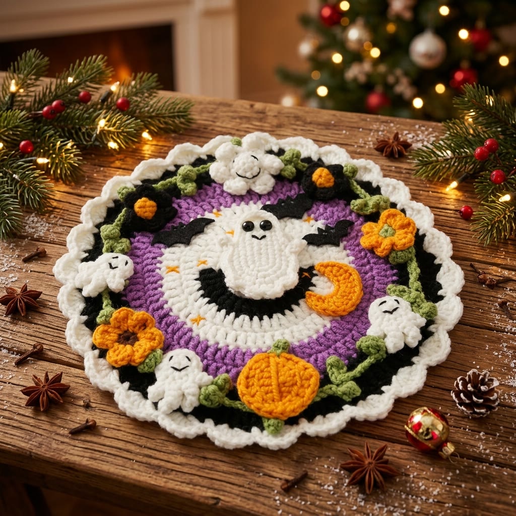 Rubbyoo Charming Holiday Coasters - Lovely Festive Crochet Art | Cozy Seasonal Table Decor - image 10