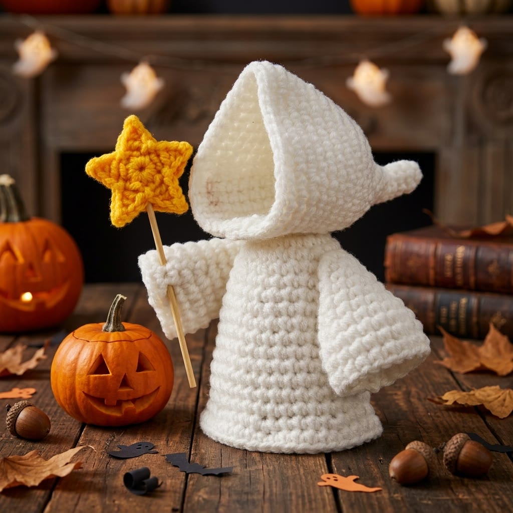 Rubbyoo Crochet Halloween Figurine - Quirky Festive Gift For Kids | Nice For Holiday Party  - Star Death God 1 - image 1
